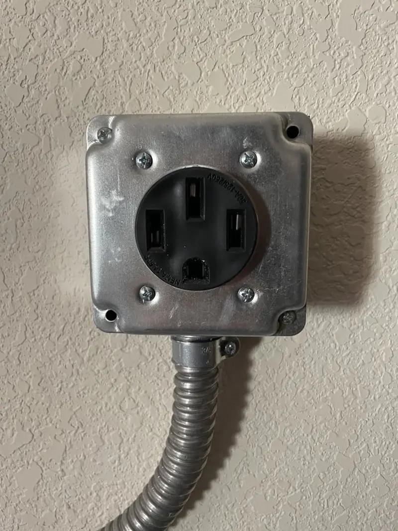 NEMA 14-50 outlet installed for Smart Home Electrical in Vidalia
